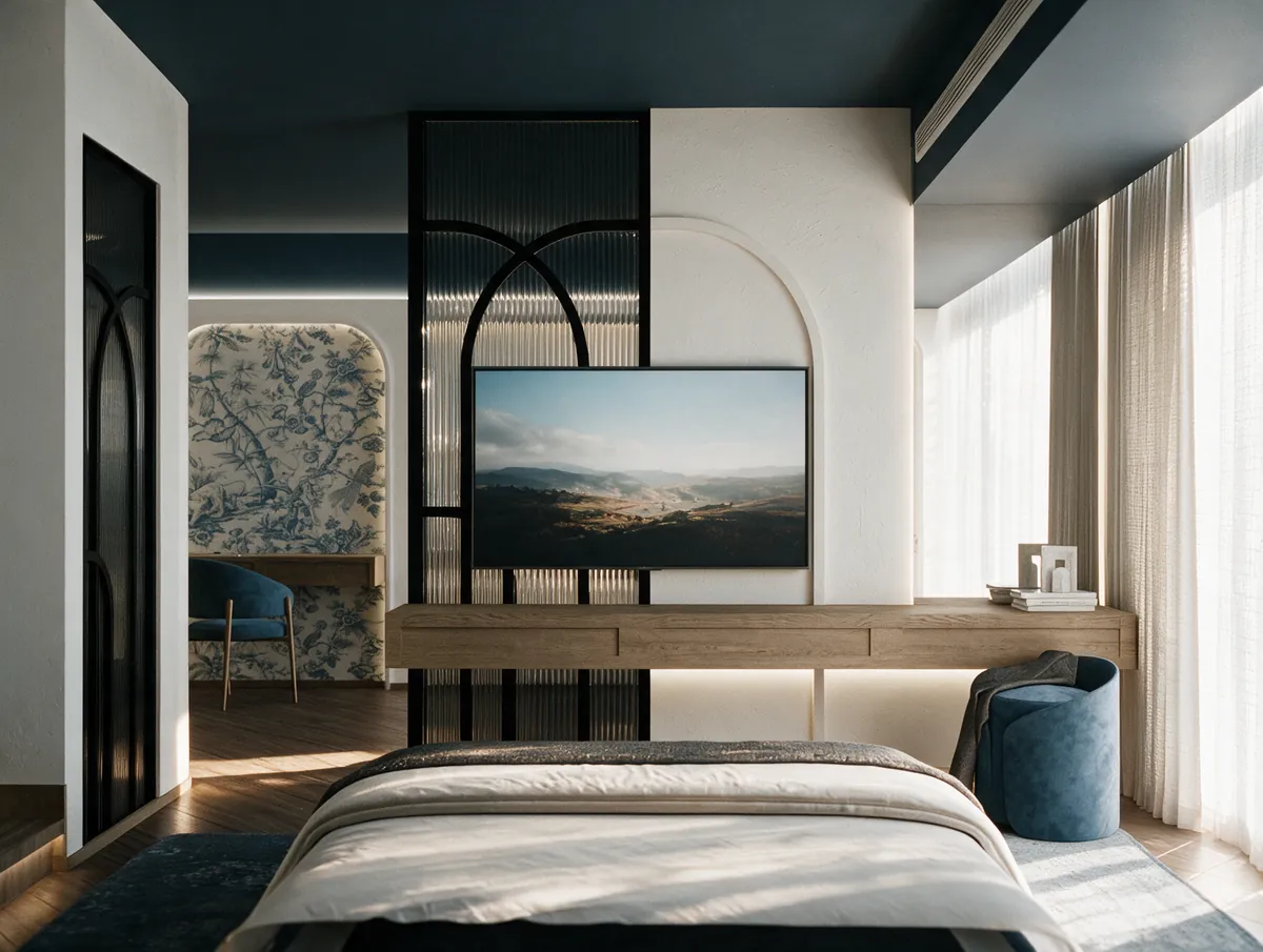 البارتيشن الحديد المقوّس في Royal Suite
